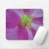 Mousepad lila Blütenzentrum mit hellgrünem Stern Muismat (Met muis)