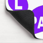 Mousepad Love Paws on Paws Paars Muismat (Hoek)