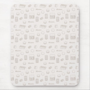 Mousepad Macaron Line Art Muismat