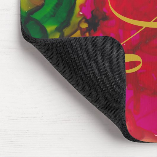 Mousepad "Magenta Flower" Muismat (Hoek)