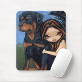 Mousepad "Mairy with a Rottweiler" Muismat (Met muis)