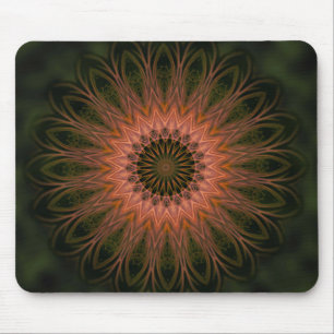 Mousepad Mandala Kant Vorm Natuur Kleuren Muismat