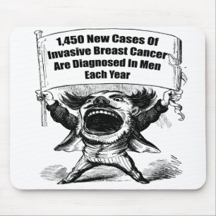 Mousepad - Mannen Breast Cancer Muismat