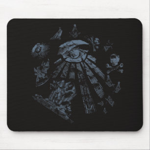Mousepad Masonic Fantasy Blauw Muismat