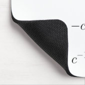 Mousepad, Maxwell's vergelijkingen, wit Muismat (Hoek)