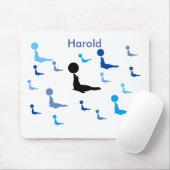 Mousepad - Meerdere Circus-zegels met naam Muismat (Met muis)