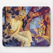 Mousepad: Meisje met elfen - door Maxfield Parrish Muismat (Voorkant)