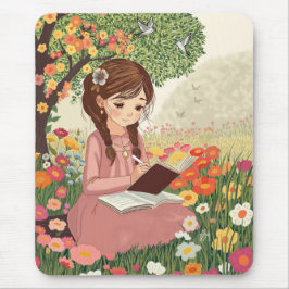 Mousepad Menina no Jardim Muismat