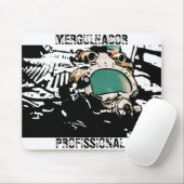 MousePad mergulhador profissional stilized Muismat (Met muis)