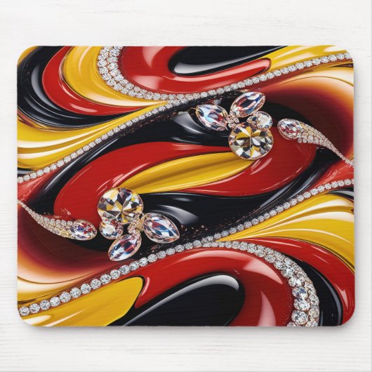 Mousepad met Belgisch Kleuren Ontwerp Muismat (Voorkant)