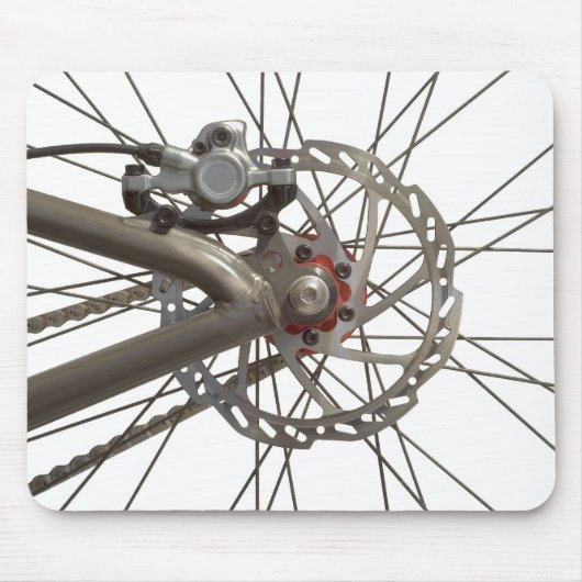 Mousepad met Bike Wheel Hub Muismat (Voorkant)