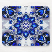 Mousepad met Blauw Wit Kleuren Ontwerp Muismat (Voorkant)