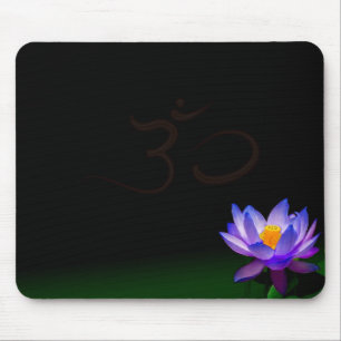 Mousepad met blauwe Lotus bloem Muismat