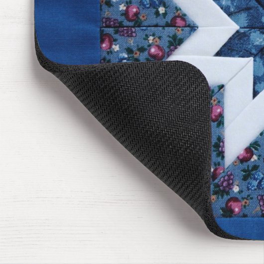 mousepad met blauwe ster muismat (Hoek)