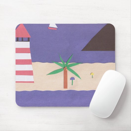 Mousepad met Blue Caribbean Design Muismat (Met muis)
