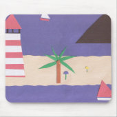 Mousepad met Blue Caribbean Design Muismat (Voorkant)
