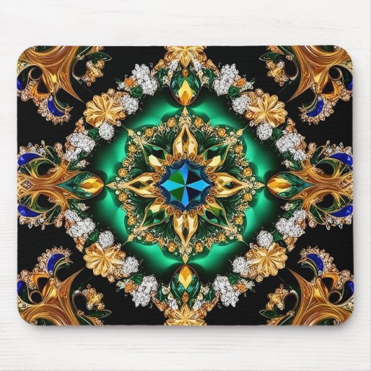 Mousepad met Brazilië Kleuren Ontwerp Muismat (Voorkant)