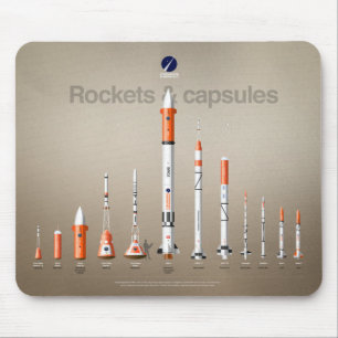 Mousepad met CS Space fleet Muismat