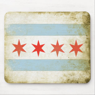 Mousepad met de Afdruk van de vlag van Chicago Muismat