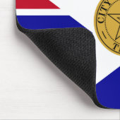 Mousepad met de vlag van Dallas, USA Muismat (Hoek)