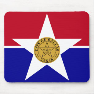 Mousepad met de vlag van Dallas, USA Muismat
