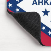 Mousepad met de vlag van de staat Arkansas - Veren Muismat (Hoek)