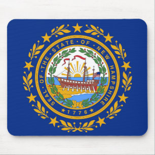 Mousepad met de vlag van de staat New Hampshire -  Muismat