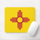 Mousepad met de vlag van de staat New Mexico - Ver Muismat (Met muis)