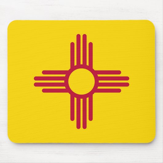 Mousepad met de vlag van de staat New Mexico - Ver Muismat (Voorkant)
