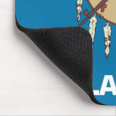 Mousepad met de vlag van de staat Oklahoma - Veren Muismat (Hoek)
