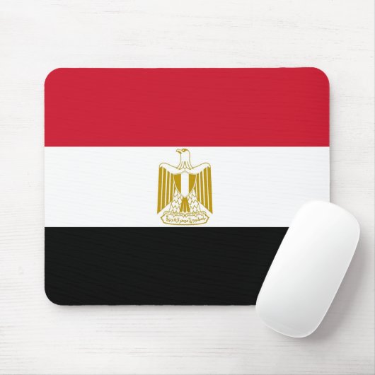 Mousepad met de vlag van Egypte Muismat (Met muis)