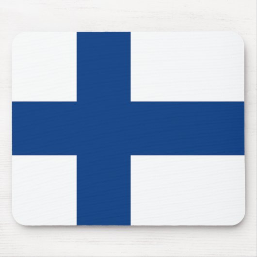 Mousepad met de vlag van Finland Muismat (Voorkant)