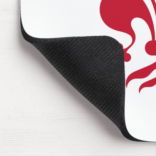 Mousepad met de vlag van Florence, Toscane Muismat (Hoek)