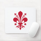 Mousepad met de vlag van Florence, Toscane Muismat (Met muis)