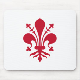 Mousepad met de vlag van Florence, Toscane Muismat