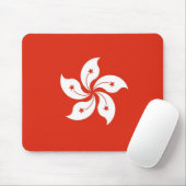 Mousepad met de vlag van Hongkong, China Muismat (Met muis)