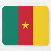 Mousepad met de vlag van Kameroen Muismat (Voorkant)