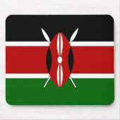Mousepad met de vlag van Kenia Muismat (Voorkant)