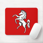 Mousepad met de vlag van Kent, Engeland Muismat (Met muis)