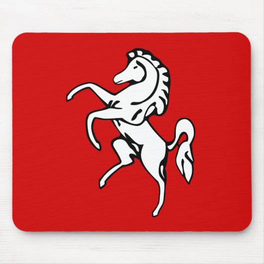 Mousepad met de vlag van Kent, Engeland Muismat (Voorkant)