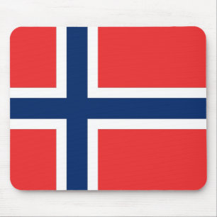 Mousepad met de vlag van Noorwegen Muismat