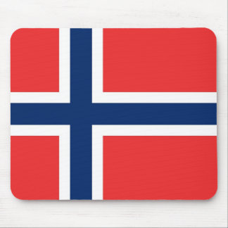 Mousepad met de vlag van Noorwegen Muismat