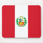 Mousepad met de vlag van Peru Muismat (Voorkant)