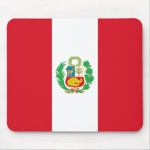 Mousepad met de vlag van Peru Muismat