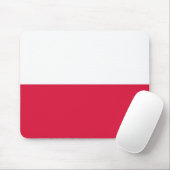 Mousepad met de vlag van Polen Muismat (Met muis)