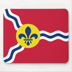 Mousepad met de vlag van St. Louis, Missouri Muismat
