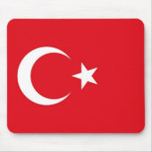 Mousepad met de vlag van Turkije Muismat (Voorkant)