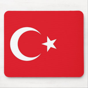 Mousepad met de vlag van Turkije Muismat
