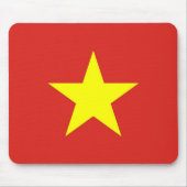 Mousepad met de vlag van Vietnam Muismat (Voorkant)