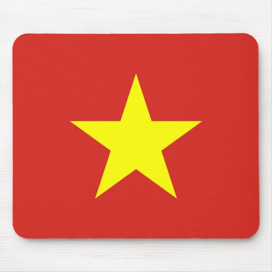Mousepad met de vlag van Vietnam Muismat (Voorkant)